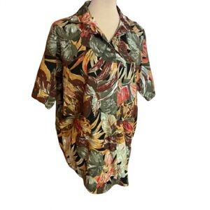 Vintage 80s Venezia Tropical Oversized Shirt